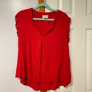 Red universal threads blouse